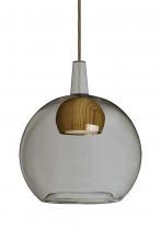 Besa Lighting 1JC-BENJISMMD-LED-BR - Besa, Benji Cord Pendant, Smoke/Medium, Bronze Finish, 1x9W LED