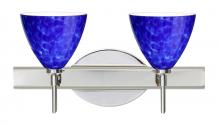 Besa Lighting 2SW-177986-CR - Besa Wall Mia Chrome Blue Cloud 2x40W G9