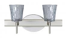 Besa Lighting 2SW-5125SF-CR - Besa Wall Nico 4 Chrome Stone Silver Foil 2x40W G9