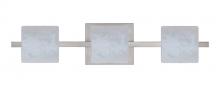 Besa Lighting 3WS-787319-LED-SN - Besa Wall Paolo Satin Nickel Carrera 3x5W LED