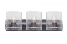 Besa Lighting 3WZ-CELTICBB-BR - Besa, Celtic Vanity, Bubble, Bronze Finish, 3x60W Medium Base