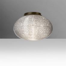 Besa Lighting 4912GLC-BR - Besa Pape 10 Ceiling, Glitter, Bronze Finish, 1x60W MAX Medium base