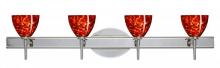 Besa Lighting 4SW-185841-CR - Besa Divi Wall 4SW Garnet Chrome 4x40W G9