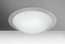 Besa Lighting 977100C - Besa Ceiling Ring 15 White/Clear 2x60W Medium Base