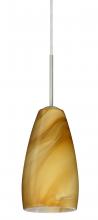 Besa Lighting B-1509HN-LED-SN - Besa Chrissy Pendant For Multiport Canopy Satin Nickel Honey 1x9W LED