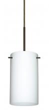 Besa Lighting B-440407-BR - Besa Stilo 7 Pendant For Multiport Canopy Bronze Opal Matte 1x50W E12 base