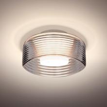 Besa Lighting BELUSMC-LED-SN - Belu Ceiling, Smoke Shade, Satin Nickel Finish, 1x5W LED