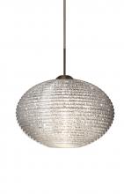 Besa Lighting J-4912GL-BR - Besa Pendant For Multiport Canopy Pape 10 Bronze Glitter 1x100W Medium Base