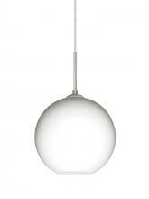 Besa Lighting J-COCO807-SN - Besa Coco 8 Pendant For Multiport Canopy, Opal Matte, Satin Nickel Finish, 1x60W Medium Base