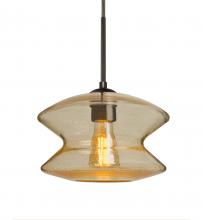 Besa Lighting J-ZENGD-EDIL-BR - Besa, Zen Cord Pendant For Multiport Canopy, Gold Bubble, Bronze Finish, 1x8W LED Filament