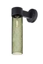 Besa Lighting JUNI16MS-WALL-EDIL-BK - Besa, Juni 16 Outdoor Sconce, Moss Bubble, Black Finish, 1x4W LED Filament