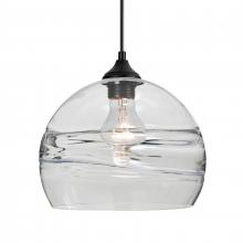 Besa Lighting OP-SPIR10CL-BK - Besa Spirit 10 Outdoor Pendant, Clear, Black Finish, 1xE26 Base