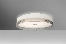 Besa Lighting PACO12SMC-LED - Besa, Paco 12 Ceiling, Opal/Smoke Stone, Finish, 1x16W LED