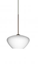 Besa Lighting RXP-541007-BR - Besa Pendant Peri Bronze Opal Matte 1x50W MAX GY6.35 Base