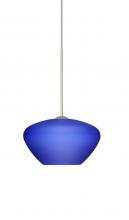 Besa Lighting RXP-541087-SN - Besa Pendant Peri Satin Nickel Blue Matte 1x50W MAX GY6.35 Base