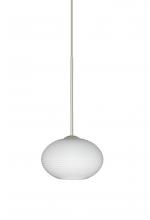 Besa Lighting RXP-561207-SN - Besa Pendant Lasso Satin Nickel Opal Matte 1x50W MAX GY6.35 Base