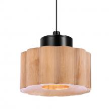 Besa Lighting RXP-KAONA-LED-BK - Besa Kao Pendant, Natural, Black Finish, 1x3W LED