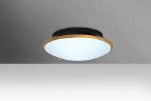 Besa Lighting SILK12GDC-LED - Besa, Silk 12 Ceiling, Opal/Gold, 1x20W LED