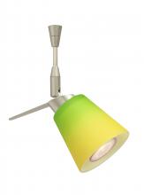 Besa Lighting SP-5042GY-SN - Besa Spotlight Canto 3 Satin Nickel Bicolor Green/Yellow 1x35W Bipin MR11