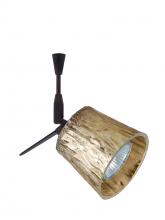 Besa Lighting SP-5145GF-12-BR - Besa Spotlight With 12" Stem Nico 3 Bronze Stone Gold Foil 1x50W Bipin MR16