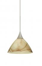 Besa Lighting X-174383-LED-SN - Besa Pendant For Multiport Canopy Domi Satin Nickel Mocha 1x3W LED