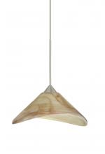 Besa Lighting X-191383-SN - Besa Pendant For Multport Canopy Hoppi Satin Nickel Mocha 1x50W MAX GY6.35 Base