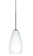 Besa Lighting X-719807-BR - Besa Pendant For Multiport Canopy Karli Bronze Opal Matte 1x50W MAX GY6.35 Base