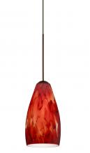 Besa Lighting XP-719841-BR - Besa Pendant Karli Bronze Garnet 1x50W MAX GY6.35 Base