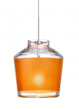 Besa Lighting XP-PIC6GD-SN - Besa Pendant Pica 6 Satin Nickel Gold Sand 1x50W MAX GY6.35 Base