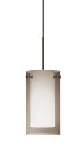 Besa Lighting XP-S44007-BR - Besa Pendant Pahu 4 Bronze Transparent Smoke/Opal 1x35W MAX GY6.35 Base
