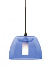 Besa Lighting XP-SPURBL-BR - Besa Spur Cord Pendant, Blue, Bronze Finish, 1x35W MAX GY6.35 Base