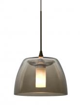 Besa Lighting XP-SPURSM-BR - Besa Spur Cord Pendant, Smoke, Bronze Finish, 1x35W MAX GY6.35 Base