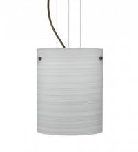 Besa Lighting 1KG-4006KR-LED-BR - Besa Tamburo 8 Pendant Chalk Bronze 1x11W LED