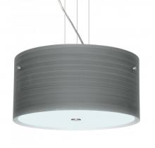 Besa Lighting 1KV-4008TN-LED-SN - Besa Tamburo 16 Pendant Titan Satin Nickel 3x11W LED