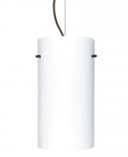 Besa Lighting 1KX-412007-LED-BR - Besa Cable Pendant Stilo 12 Bronze Opal Matte 1x11W LED