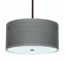 Besa Lighting 1KT-4008TN-LED-BR - Besa Tamburo 16 Pendant Titan Bronze 3x11W LED