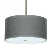 Besa Lighting 1KT-4008TN-LED-SN - Besa Tamburo 16 Pendant Titan Satin Nickel 3x11W LED