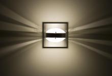 Besa Lighting OPTOS1W-FRFR-LED-BA - Besa Optos Wall Frost/Frost Brushed Aluminum 1x5W LED