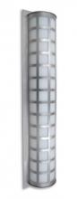 Besa Lighting SCALA40-WA-LED-BA - Besa Outdoor Scala 40 Brushed Aluminum White Acrylic 3x11W LED