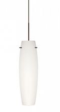 Besa Lighting XP-412107-BR - Besa Stilo 11 Pendant, Opal Matte, Bronze, 1x50W MAX GY6.35 Base