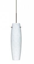 Besa Lighting 1XT-412119-LED-BR - Besa Stilo 11 Pendant, Carrera, Bronze, 1x9W LED