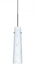 Besa Lighting 1XT-567419-LED-BR - Besa Camino Pendant Bronze Carrera 1x50W MAX GY6.35 Base