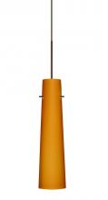 Besa Lighting 1XC-567480-BR - Besa Camino Pendant Bronze Amber Matte 1x50W MAX GY6.35 Base