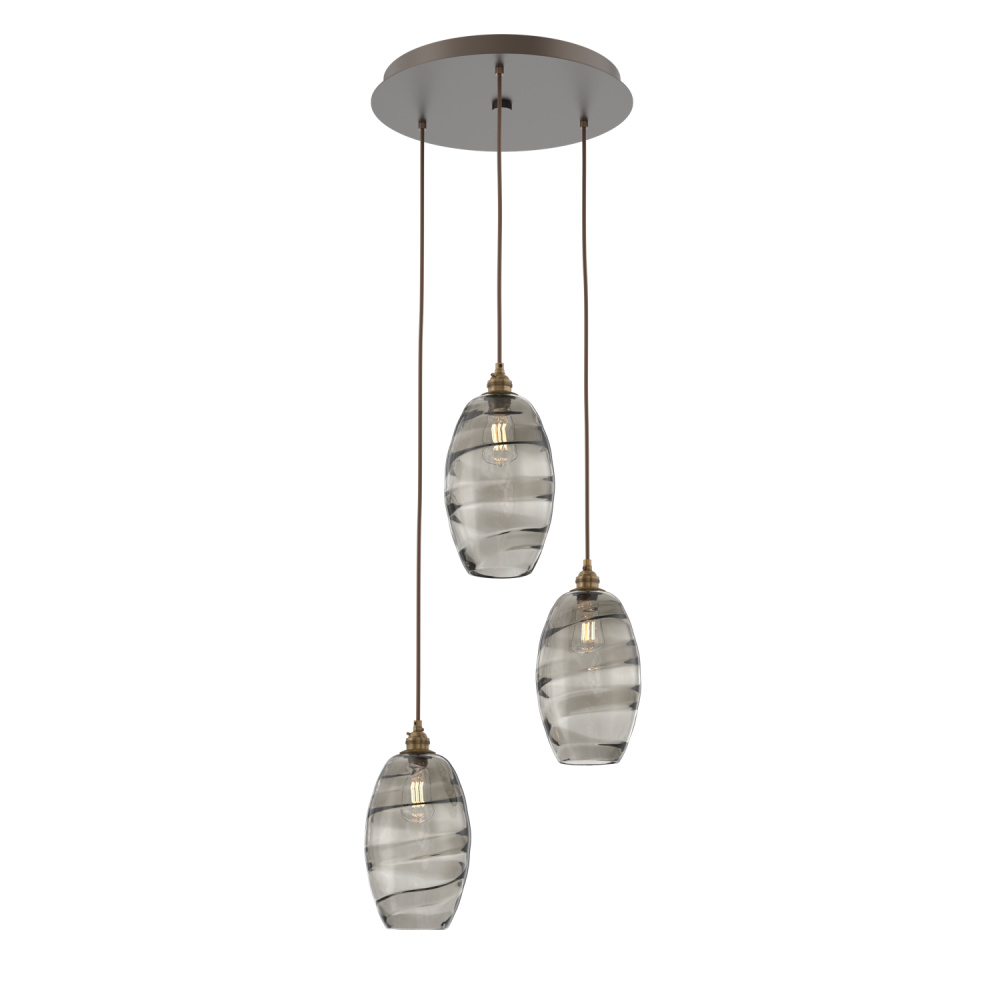 Ellisse Round 3pc Multi-Pendant