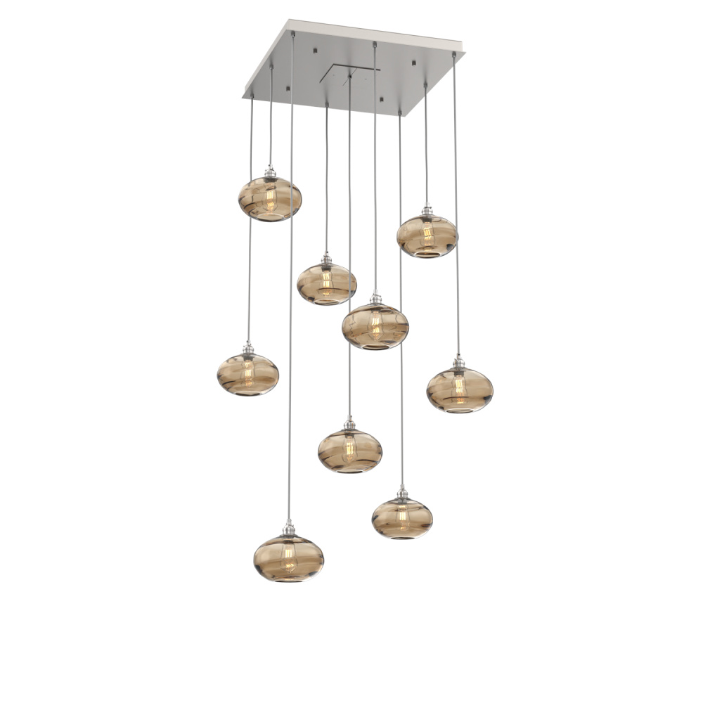 Coppa Square 9pc Multi-Pendant