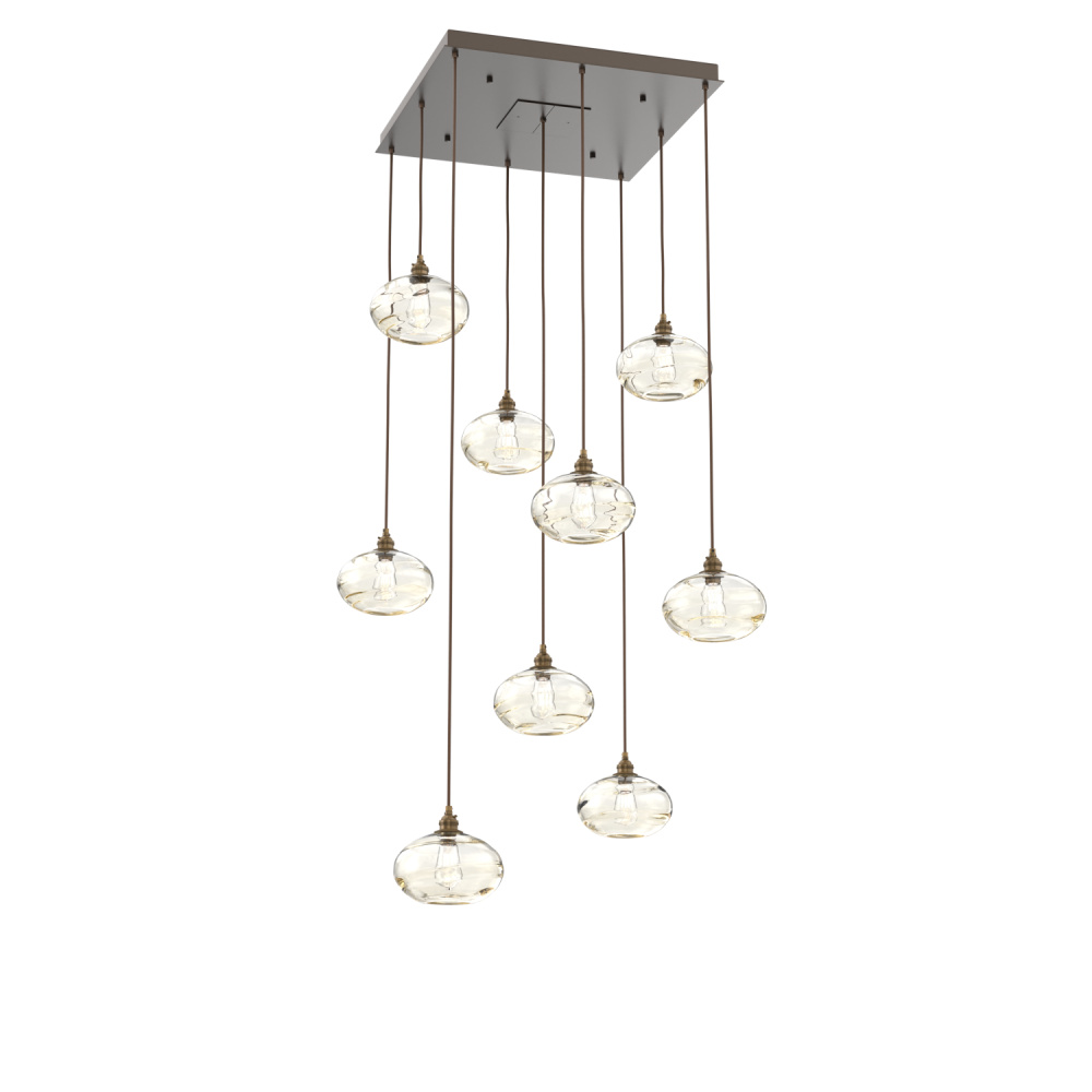 Coppa Square 9pc Multi-Pendant