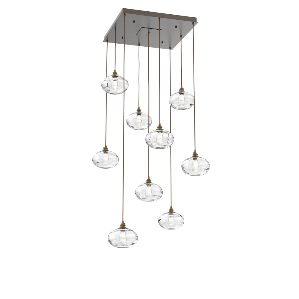 Coppa Square 9pc Multi-Pendant