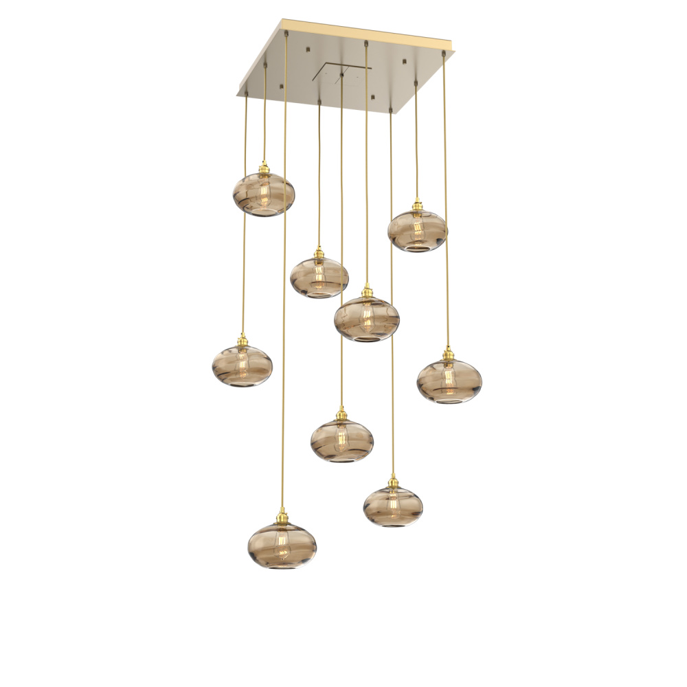 Coppa Square 9pc Multi-Pendant