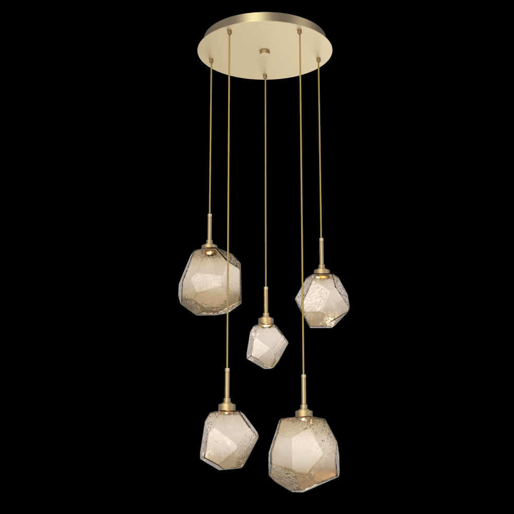 Gem Round 5pc Multi-Pendant