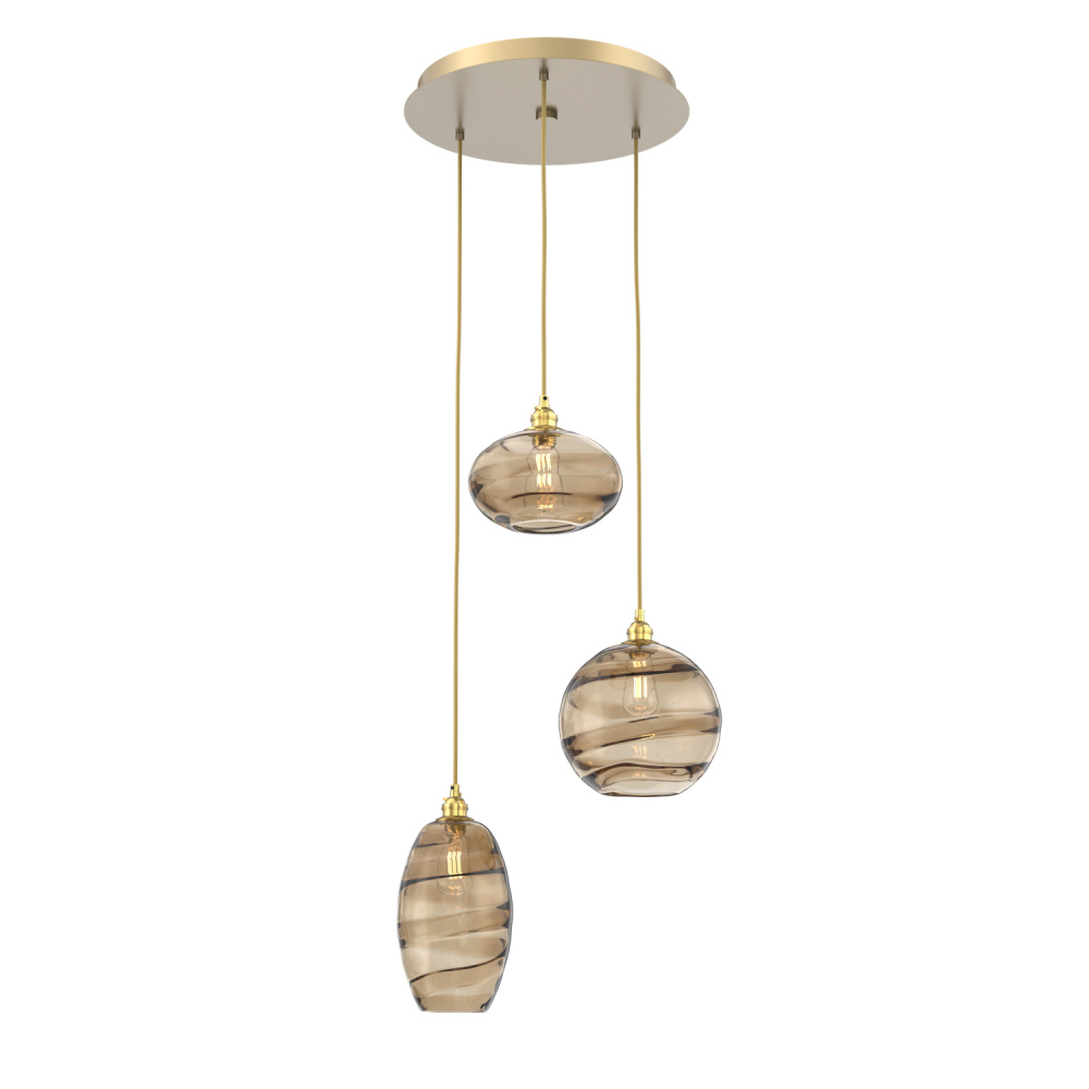 Misto Round 3pc Multi-Pendant
